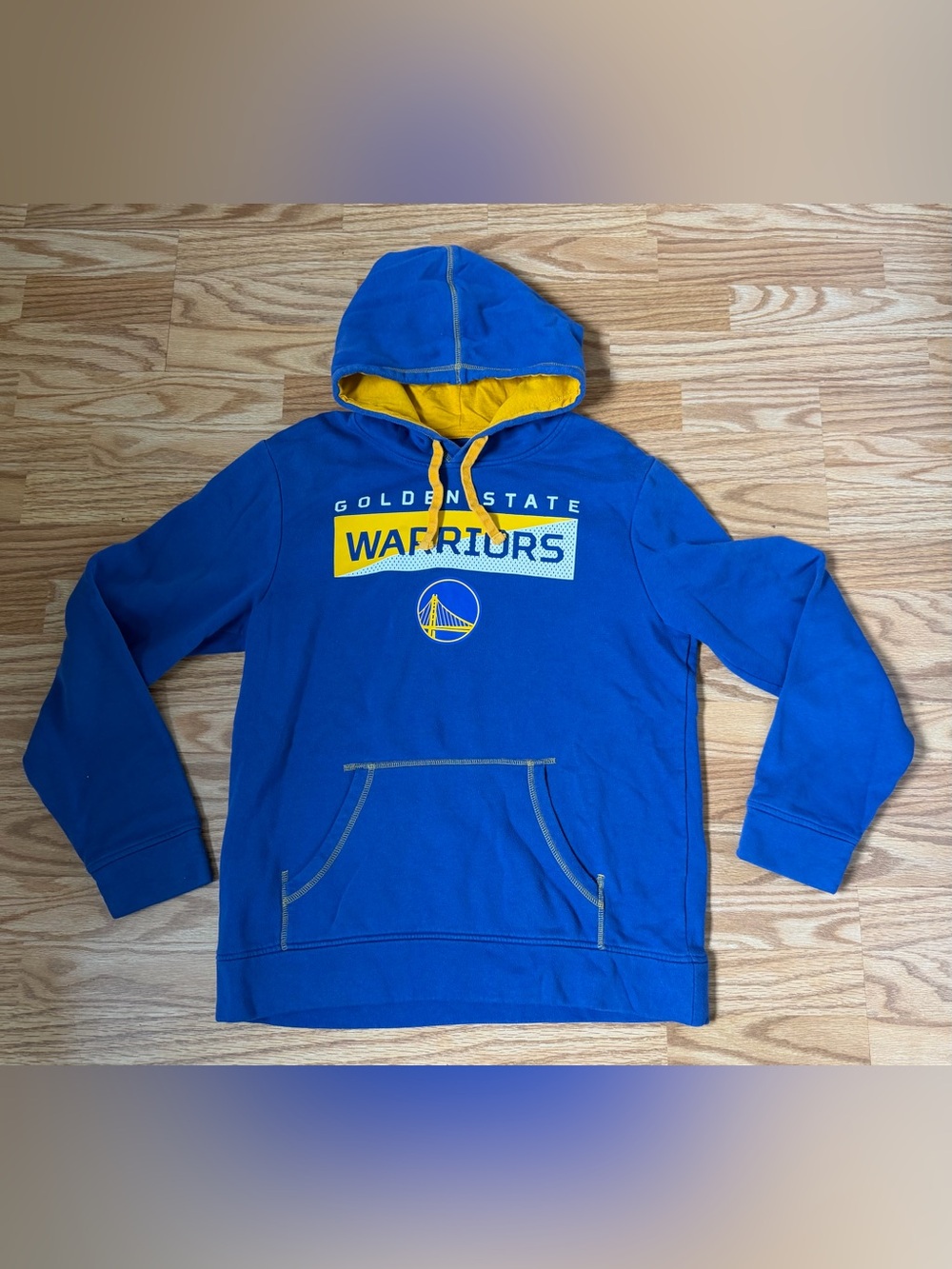 Fanatics Golden State Warriors Hoodie Men’s Large Blue Pullover FleeceNBA Hoodie